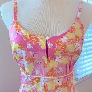 Lilly Pulitzer Vintage Dress 6 Nightlights Print